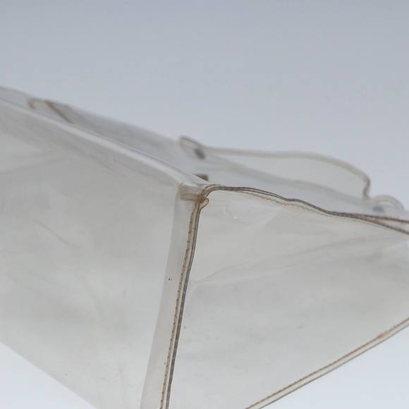 HERMES Vinyl Kelly Hand Bag Vinyl Clear Auth 79847 - Picture 11 of 16